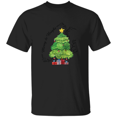 Merry And Bright, Christmas Tree, Love Christmas Unisex T-Shirt