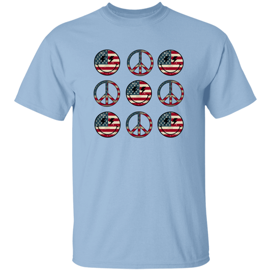 Peace American, Smiley Emotion, Smile America, Peace Smile Unisex T-Shirt