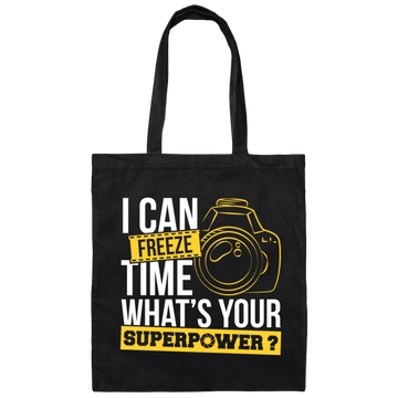 Photograph I Can Freeze Time Photography Photo Canvas Tote Bag
