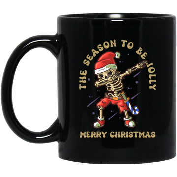 Horror Christmas, Halloween Mixed Christmas, Merry Xmas Black Mug