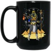 Anubis Egyptian, God Of The Afterlife Mythology, Therapy Gift Black Mug