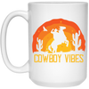 Love Cowboy, Cowboy Design, Cowboy Vibes, Retro Cowboy White Mug