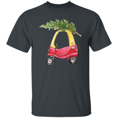 Baby Car Watercolor, Car Bring Xmas Tree, Cute Xmas Car, Merry Christmas, Trendy Chrismas Unisex T-Shirt