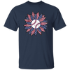 American Baseball, Sunflower Baseball, Leopard Sunflower-2 Unisex T-Shirt