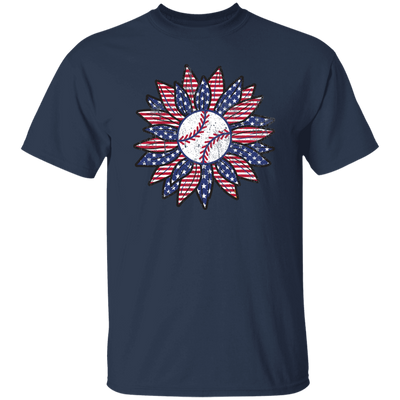 American Baseball, Sunflower Baseball, Leopard Sunflower-2 Unisex T-Shirt