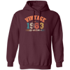 Limited Edition 1983, 1983 Vintage Style, Love In 1983, Best 1983 Pullover Hoodie