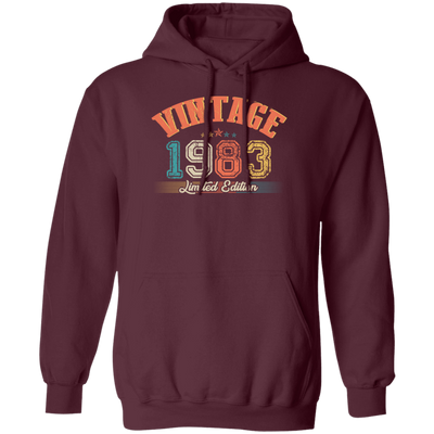 Limited Edition 1983, 1983 Vintage Style, Love In 1983, Best 1983 Pullover Hoodie