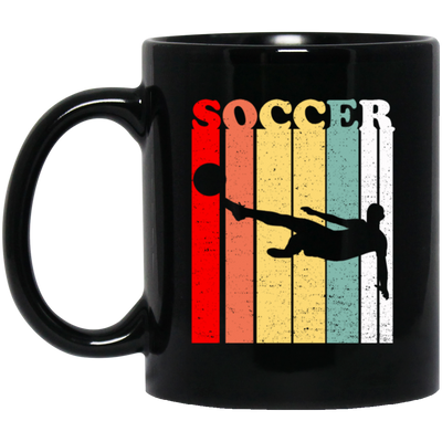 Soccer Player Vintage Style, Football, Gift For Soccer Lover Vintage Color Black Mug