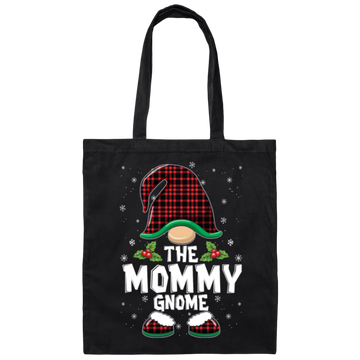 The Mommy Gnome Present For Family, Xmas Cute Gnome Lover Canvas Tote Bag