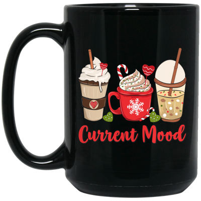 Current Mood, Christmas Coffee, Christmas Drink Cup, Merry Christmas, Trendy Christmas Black Mug