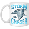 Cute Storm Chaser, Severe Tornado, Weather Tornado Obsessed White Mug