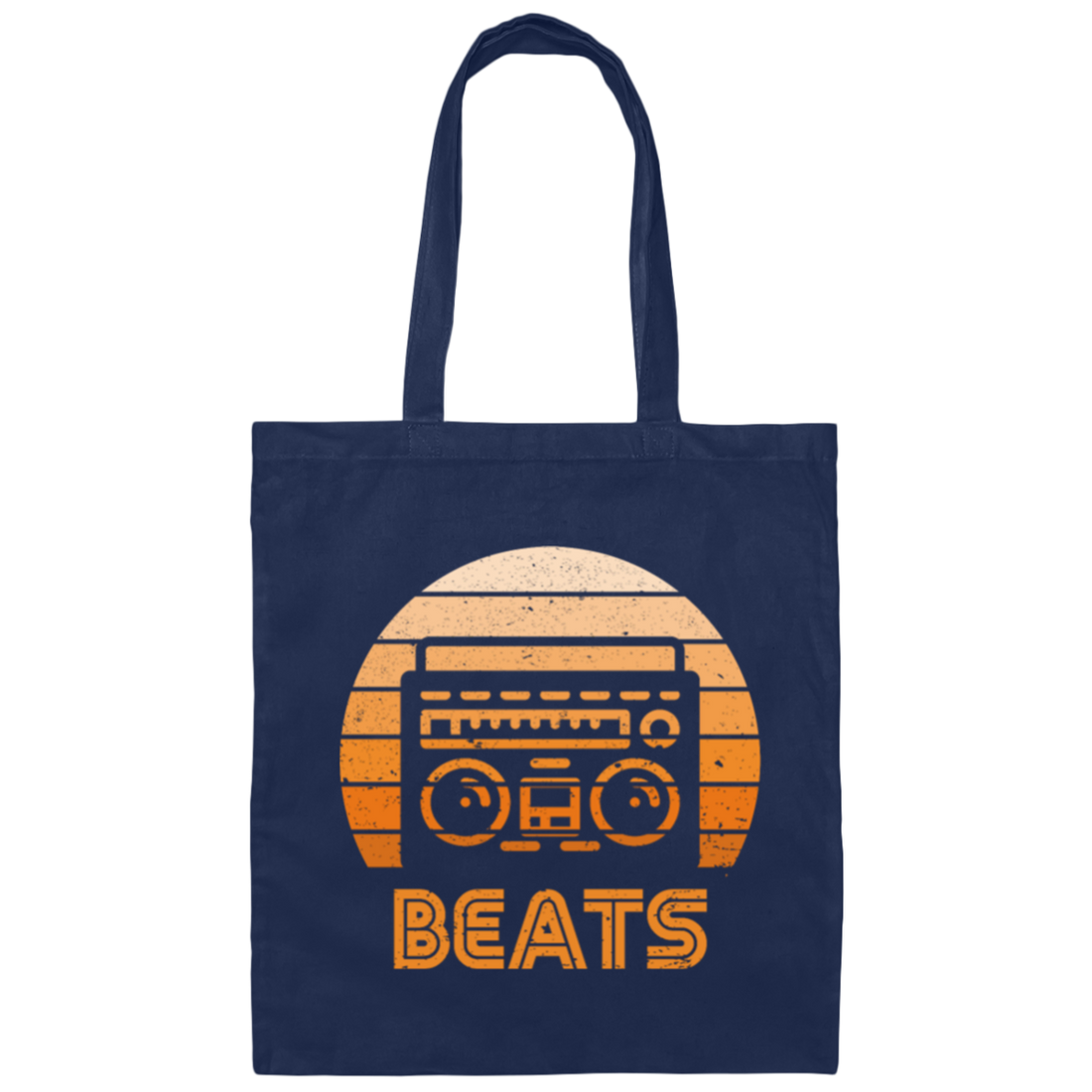 Retro And Old School Inspired Design Featuring Vintage, Retro Radio Beats Canvas Tote Bag