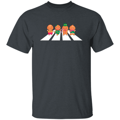 Gingerbread Walking, Love Christmas, Road Crossing Unisex T-Shirt