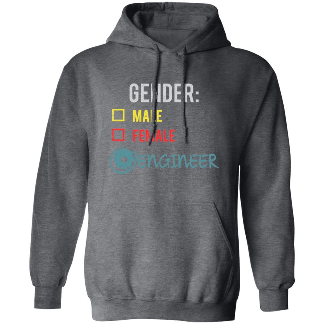 Engineer Gender, Fluid Nonbinary, Not Male Or Female, I Am Engineer Pullover Hoodie
