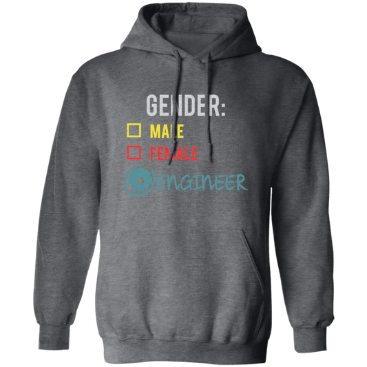 Engineer Gender, Fluid Nonbinary, Not Male Or Female, I Am Engineer Pullover Hoodie