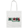 Nurse Christmas, Caro Christmas, Santa Nurse Canvas Tote Bag