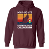 My Favorite Essential Oil Is Chloroform, Retro Cat With Oil Pullover Hoodie