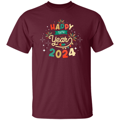 Happy New Year, 2024 New Year, New Year Fireworks Unisex T-Shirt