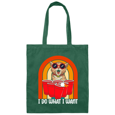 Cute Cat I Do What I Want Cat Owner Velvet Paws Cat Funny Canvas Tote Bag