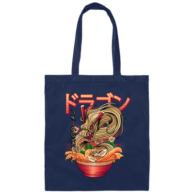 Ramen Lover, Dragon Noodle, Best Ramen, Japanese Noodle, Vintage Ramen Canvas Tote Bag