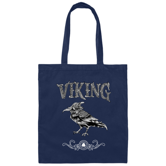 Viking Raven Bird Nordic Style Norseman Norse Canvas Tote Bag