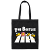 The Beetles, Four Bees Cross The Road, Cute Bees Canvas Tote Bag