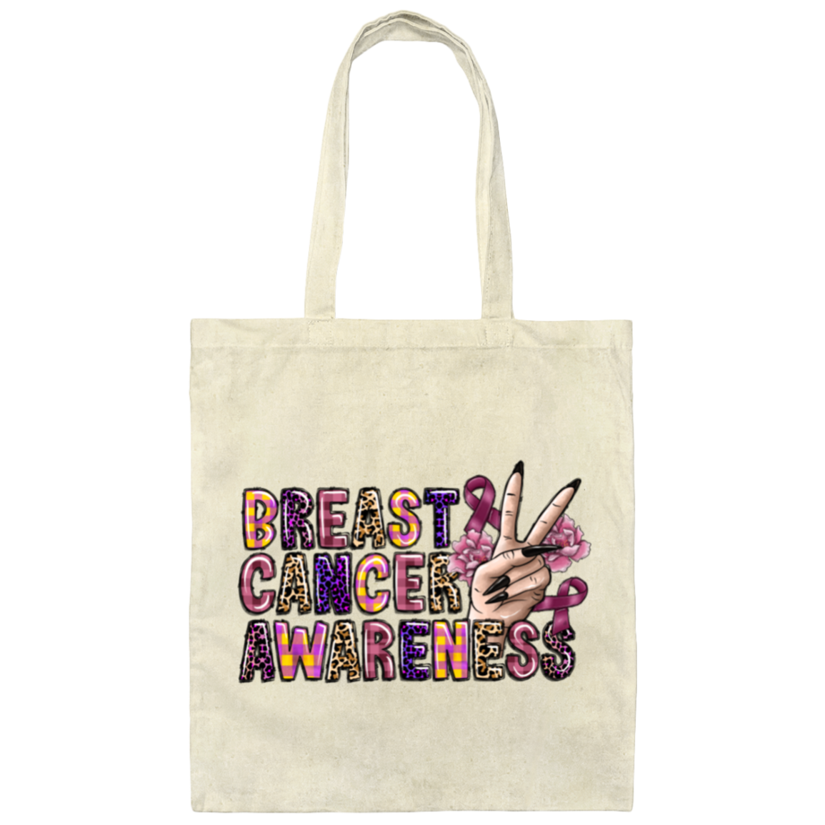 This high quality Breast Cancer Awareness Canvas Tote Bag is perfect for showing your support for a great cause and makes a thoughtful gift for any special occasion. Durable and spacious, this bag is made from eco-friendly canvas and features a "Be Strong" slogan - perfect for spreading awareness.