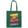 Summer Vibes, Retro Summer, Vintage Summer, Love Summer, Go To Beach Canvas Tote Bag