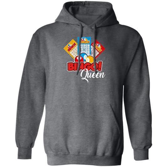 Bingo Queen, Get The Prize, Win The Game, I Am Bingo Queen Pullover Hoodie