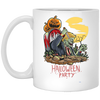 Halloween Party, Pumpkin In Halloween, Trump Halloween White Mug