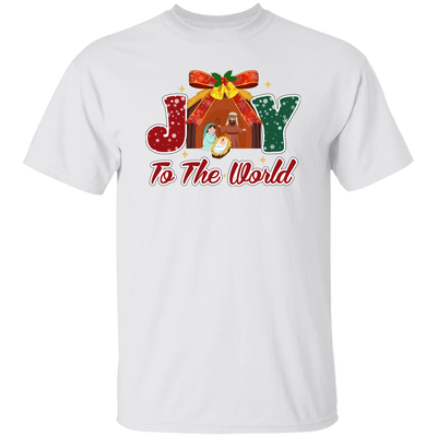 Joy To The World, Merry Xmas, Let Us Adore Him Christmas Unisex T-Shirt