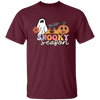 Spooky Season, Groovy Halloween, Boo And Bat Unisex T-Shirt