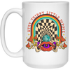 Stay Trippy Little Hippie, Groovy Hippie, Mushroom White Mug