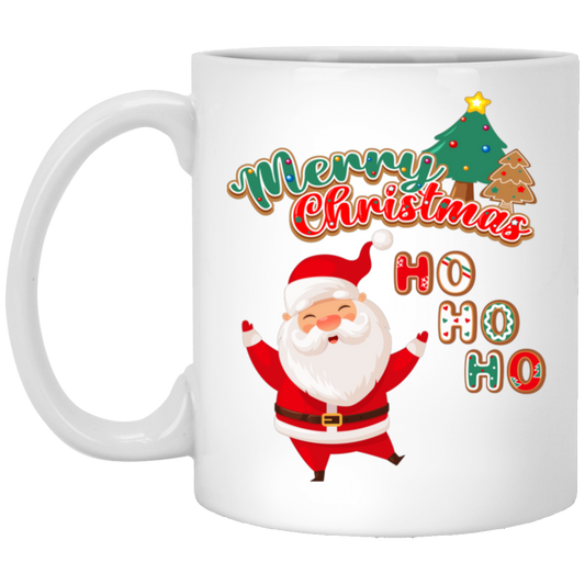 Merry Christmas, Ho Ho Ho, Love Christmas White Mug