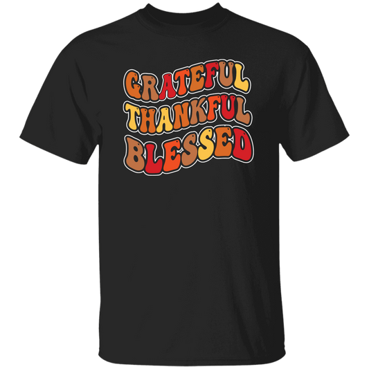 Grateful, Thankful, Blessed, Thankgiving's Day Unisex T-Shirt