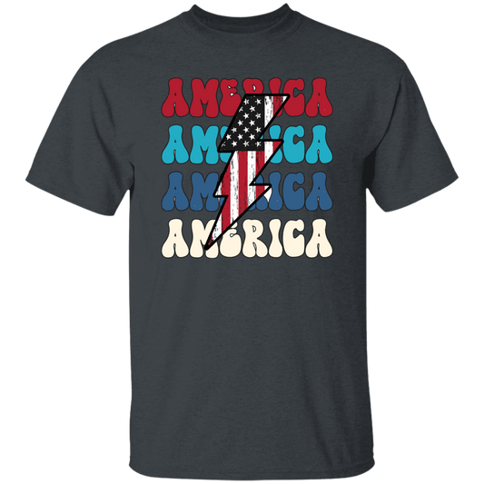 America, Flash America, American Flag, July 4th Unisex T-Shirt