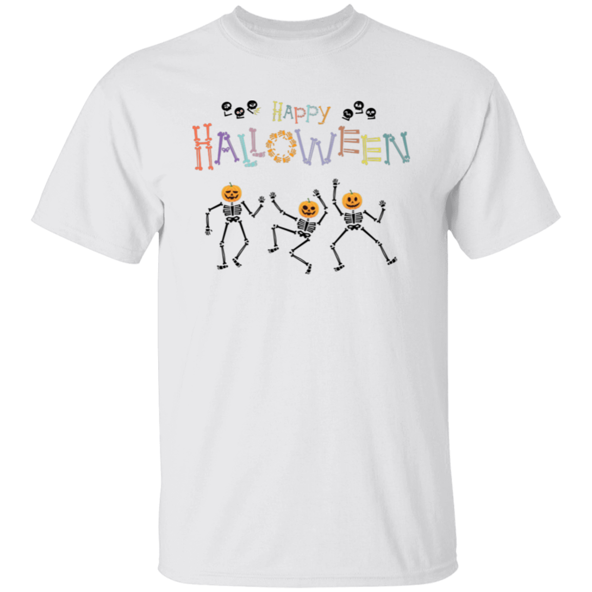 Happy Halloween, Skeleton Dancing, Trendy Halloween Unisex T-Shirt