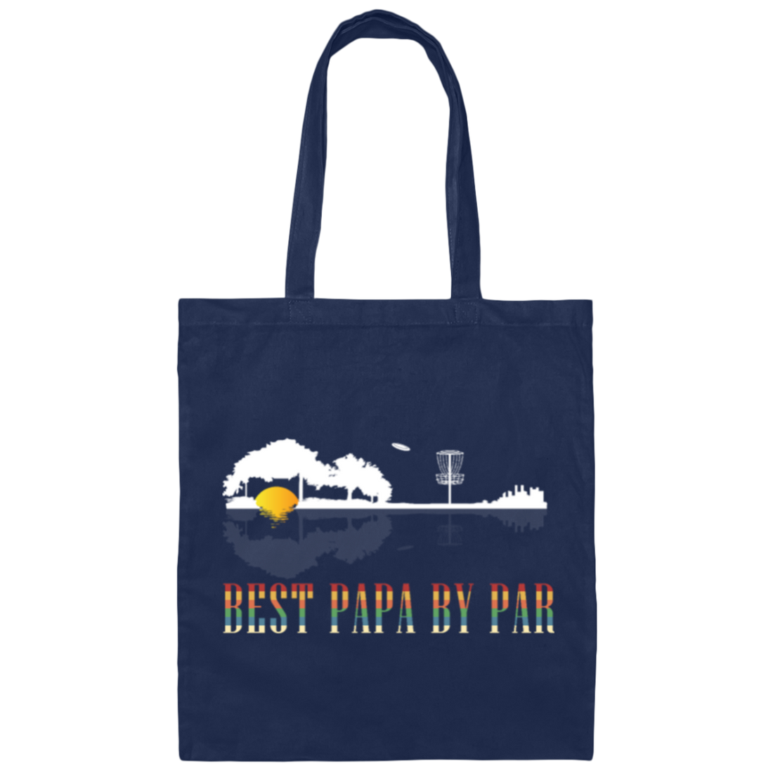 Best Papa By Par - Disc Golf Dad - Cool Disc Canvas Tote Bag