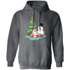 Funnny Santa, Merry Christmas Snow White, Santa In Pool Pullover Hoodie