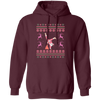 Pinky Santa, Hip Hop Santa, Santa Breakdance, Xmas Pattern, Merry Christmas, Trendy Christmas Pullover Hoodie