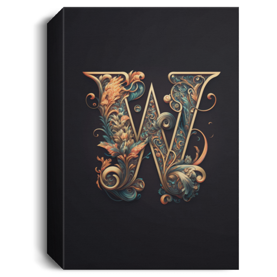W Letter, Gift For Who Named W Letter, Classic W Gift Canvas