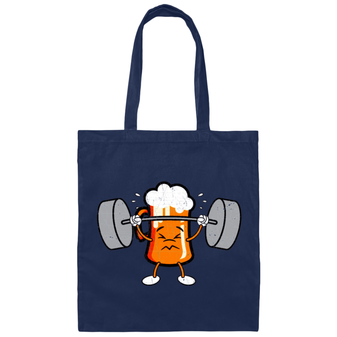 Beer Workout, Funny Beer Lover, Beer Love Gift, Beer Do Exercise Canvas Tote Bag