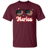 Sunglasses America, American Flag, Star America Unisex T-Shirt