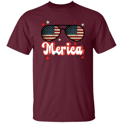 Sunglasses America, American Flag, Star America Unisex T-Shirt