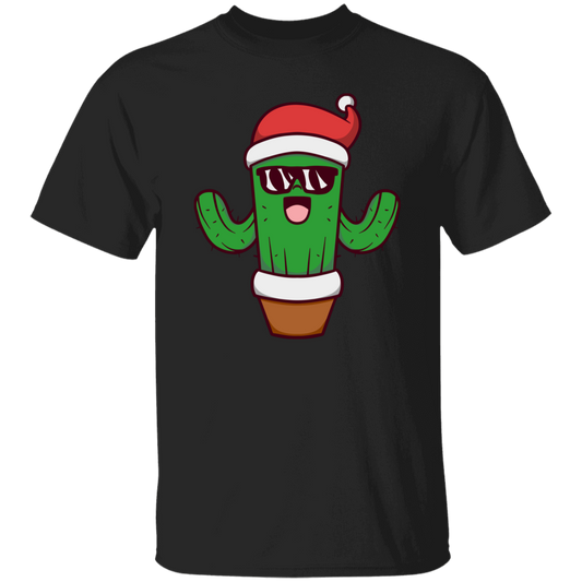 Christmas Cactus, Cactus In Flowerpot, Cactus Wear Sunglasses, Merry Christmas, Trendy Chrismas Unisex T-Shirt