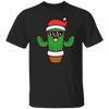 Christmas Cactus, Cactus In Flowerpot, Cactus Wear Sunglasses, Merry Christmas, Trendy Chrismas Unisex T-Shirt