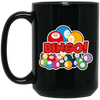 Many Balls, Love Bingo Balls, Bingo Gift, Bingo Balls Gift Black Mug