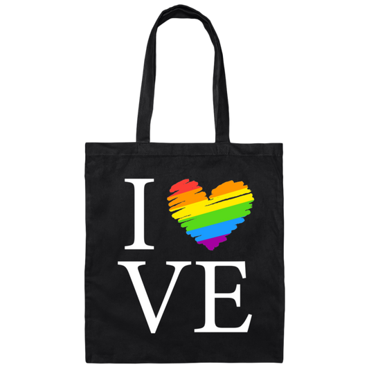 Love Is Love, LGBT Love, Lgbt's Day, Lgbt Heart Design Canvas Tote Bag