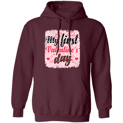 Love This Day, My First Valentine, Couple Anniversary Day, Valentine's Day, Trendy Valentine Pullover Hoodie