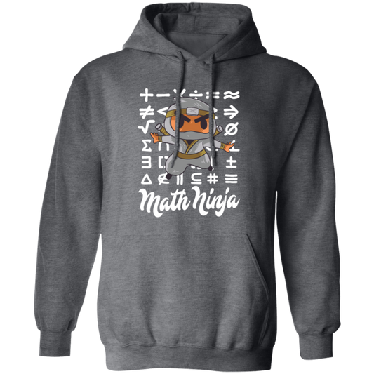 Funny Math Ninja, Love Math, Ninja Love Math, Best Math Lover, Ninja Gift Pullover Hoodie